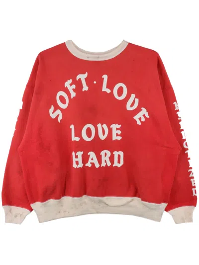 Saint Mxxxxxx Soft Love Sweater In Red