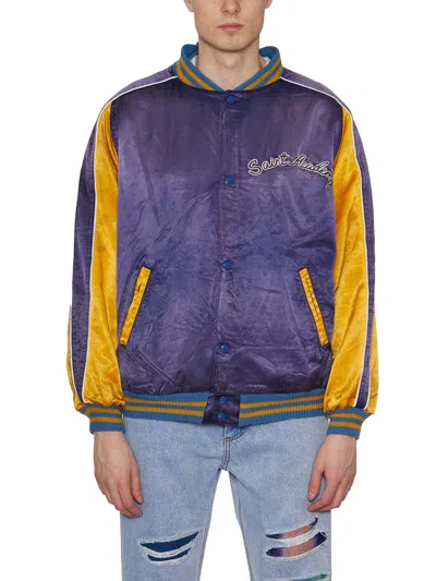 Saint Mxxxxxx Stadium Jacket In Purple