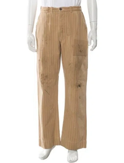 Pre-owned Saint Mxxxxxx Striped Pants W/ Tags In Neutral