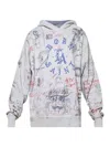 Saint Mxxxxxx La Cotton Hoodie In Grey
