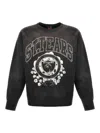 Saint Mxxxxxx Denim Tears Printed Cotton Sweatshirt In Black