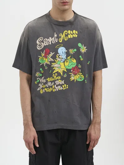 Saint Mxxxxxx T-shirt Saint Mx6 In Black
