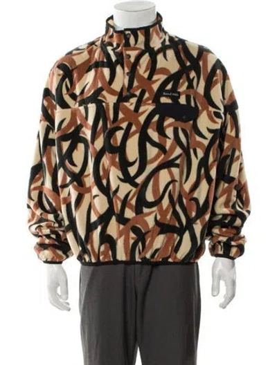Pre-owned Saint Mxxxxxx Trivial Fleece Camo Printed Jacket W/ Tags In Neutral