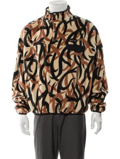Pre-owned Saint Mxxxxxx Trivial Fleece Camo Printed Jacket W/ Tags In Neutral