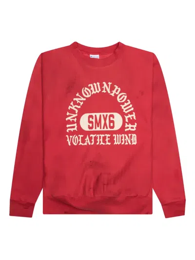 Saint Mxxxxxx Unknown Pwr Crew-neck Sweatshirt In Gray