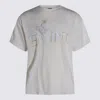 Saint Mxxxxxx White Cotton T-shirt In Gray