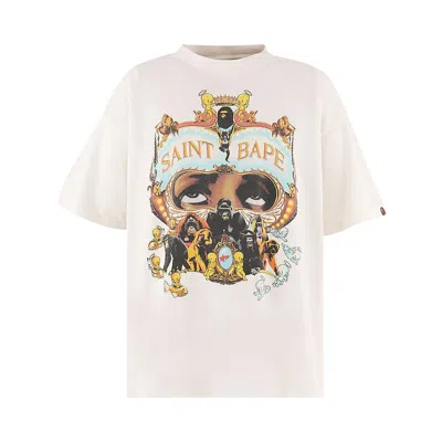 Pre-owned Saint Mxxxxxx X Bape Generation Tee 'white' | Men's Size S
