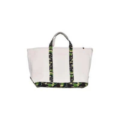 Pre-owned Saint Mxxxxxx X Bape Large Tote Bag 'white/camo' | Men's Size Onesize