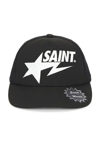 Saint Mxxxxxx X Bape Mesh Cap In Black