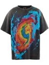 Saint Mxxxxxx X Cactus Plant Flea Market Abstract-print T-shirt In Black