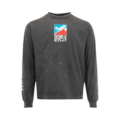 Pre-owned Saint Mxxxxxx X Cowboy Bebop Easy Come Long-sleeve Tee 'black' | Men's Size L