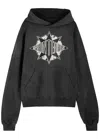 Saint Mxxxxxx X Denim Tears Hooded Cotton Sweatshirt In Black