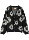 Saint Mxxxxxx X Denim Tears Wool-blend Cardigan In Black