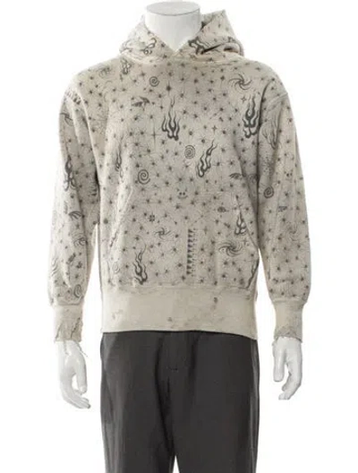 Pre-owned Saint Mxxxxxx X Dr. Woo Graphic Print Cardigan In Neutral