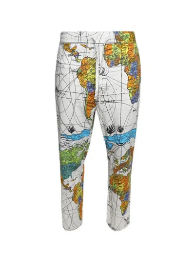 Saint Mxxxxxx X Dr Woo Pajama World Map Pants