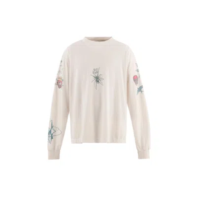 Saint Mxxxxxx X Dr. Woo Tattoo Long Sleeve Tee In Brown