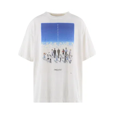 Pre-owned Saint Mxxxxxx X Evangelion X Geeks Rule Tee 'blue/white' | Men's Size Xxl