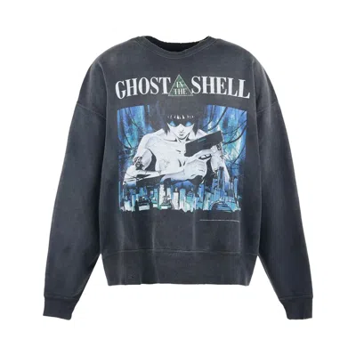 Pre-owned Saint Mxxxxxx X Ghost In The Shell Crewneck Sweatshirt 'black' | Men's Size L