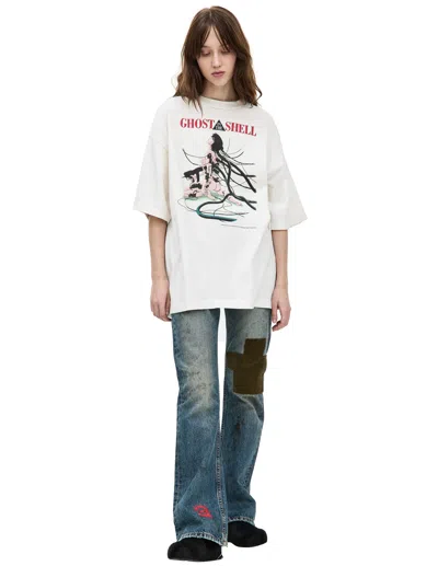 Saint Mxxxxxx X Ghost In The Shell T-shirt In White