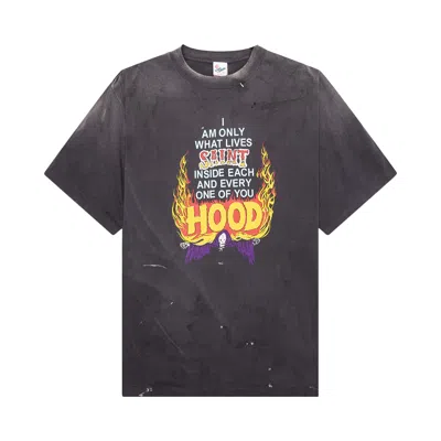 Pre-owned Saint Mxxxxxx X Neighborhood Hood Tee 'black' | Men's Size Xl