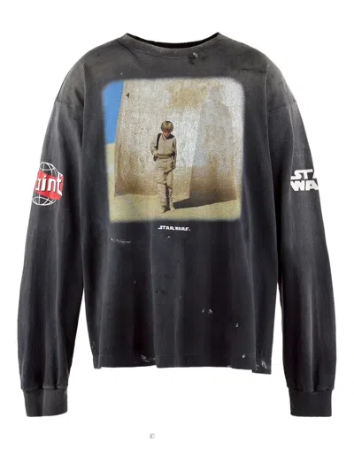Saint Mxxxxxx X Star Wars Cotton T-shirt In Gray