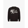 Saint Mxxxxxx Xxxxxx Mens Black 666 Graphic-print Cotton Sweatshirt Xl In Black