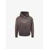 Saint Mxxxxxx Xxxxxx Mens Black Graphic-print Destressed Cotton Hoody