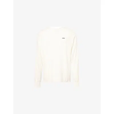 Saint Mxxxxxx Xxxxxx Mens White Embroidered Waffle-texture Cotton T-shirt Xl