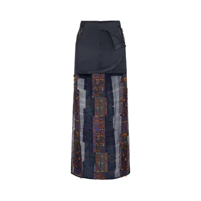 Saint Ones Women's Blue Stravine Skirt