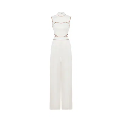 Saint Ones Women's White Argentis Jumpsuit