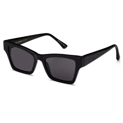 Pre-owned Saint Owen By Inbar Lavi Women's Rockbird Ii 100% Uva/uvb Black Grey Sunglasses In Gray