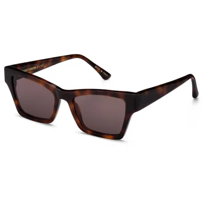 Pre-owned Saint Owen By Inbar Lavi Women's Rockbird Ii 100% Uva/uvb Brown Lens Sunglasses