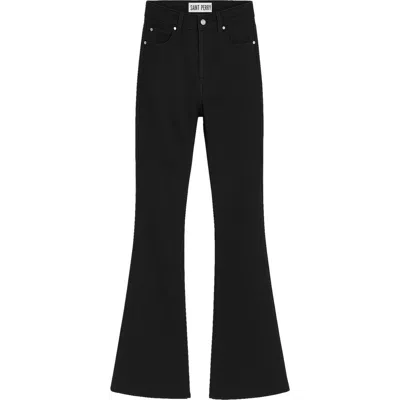Saint Perry Angel Flare Denim In Black