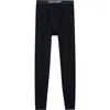 Saint Perry Cotton Long Johns In Black