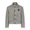 Saint Perry Houndstooth Boxy Fit Jacket In Multi