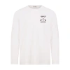 Saint Perry Long Sleeve Crewneck T-shirt In White