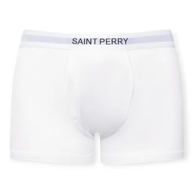 Saint Perry Men's Boys Boxer Brief - All White