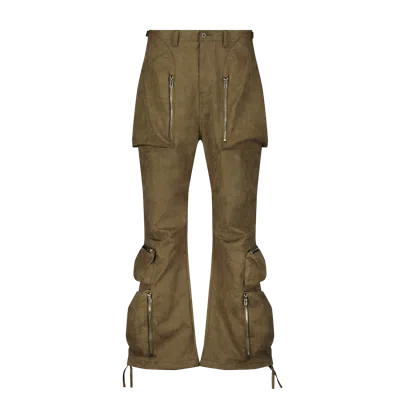 Saint Perry Men's Brown Cargo Pants - Khaki