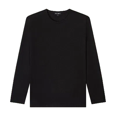 Saint Perry Men's Long Sleeve Crewneck Black T-shirt