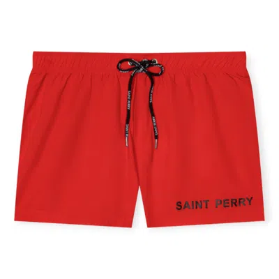 Saint Perry Men's Swim Shorts – Red