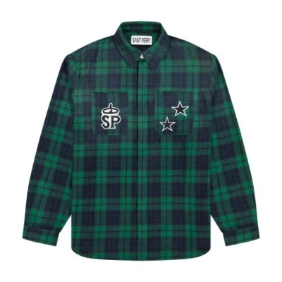 Saint Perry Odell Flannel Shirt In Multi