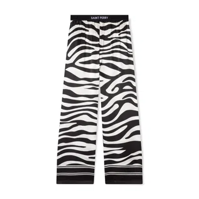 Saint Perry Women's Black Zebra Print Bottom