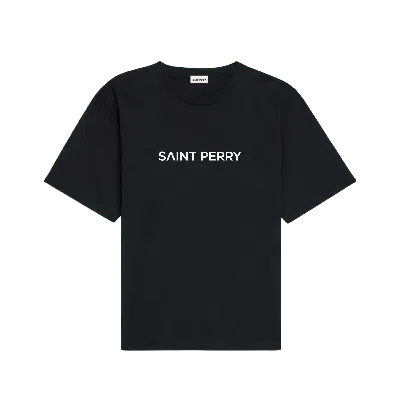 Saint Perry Women's Cotton Crewneck Shirt - Black