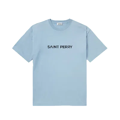 Saint Perry Women's Cotton Crewneck Shirt - Blue