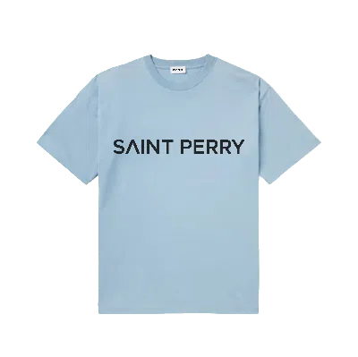Saint Perry Women's Cotton Crewneck Shirt - Classic Fit Blue