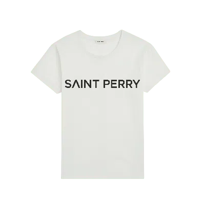 Saint Perry Women's Cotton Crewneck Shirt - Classic White