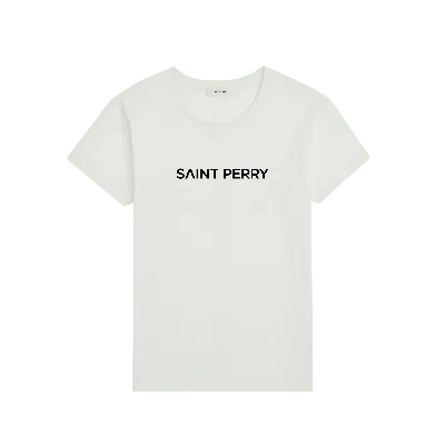 Saint Perry Women's Cotton Crewneck Shirt - White