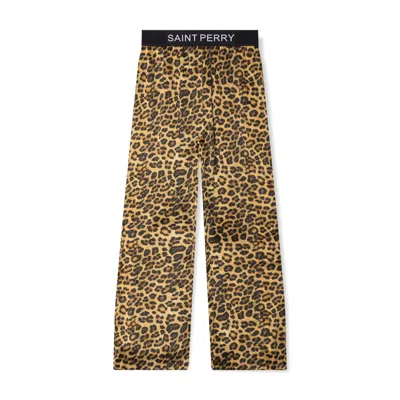 Saint Perry Women's Gold Cheetah Print Bottom