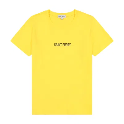 Saint Perry Women's Yellow / Orange Cotton Crewneck Shirt - Yellow In Yellow/orange