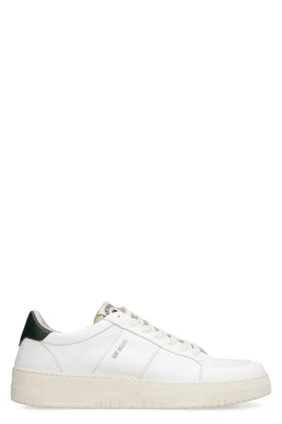 Saint Sneakers Golf Leather Low-top Sneakers In White/green